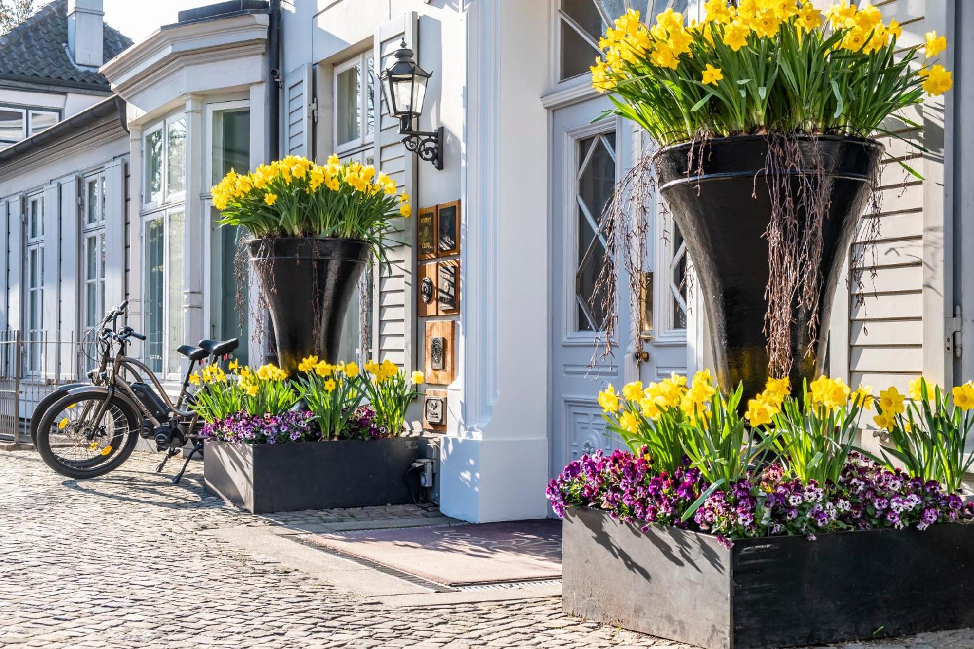 Hotel Louis C. Jacob Hamburg Exterior photo Flower containers
