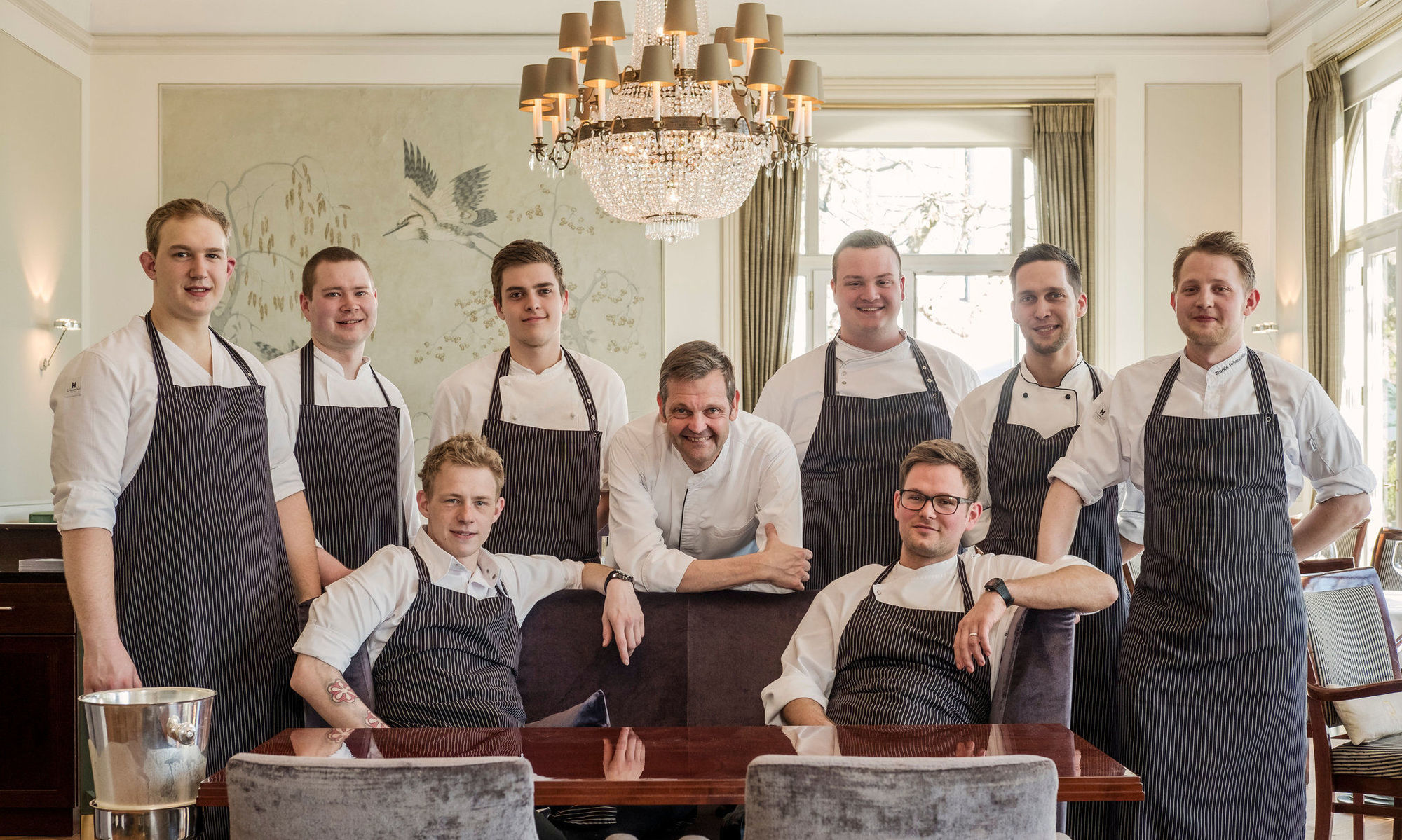 Hotel Louis C. Jacob Hamburg Restaurant photo The team of the restaurant in 2014